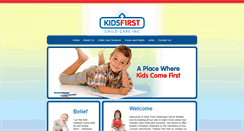 Desktop Screenshot of kidsfirstchildcare.org